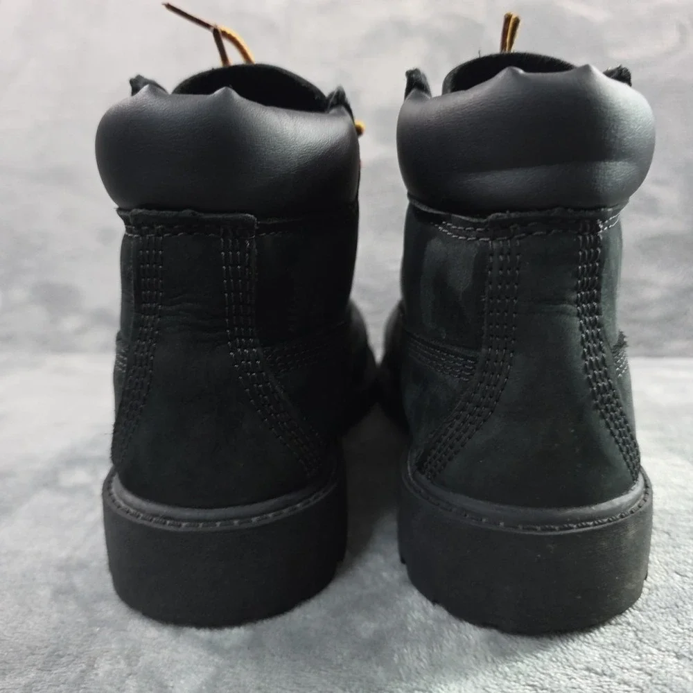 Timberland Premium Black Leather Boot US Size 1 M 12707 Youth‎